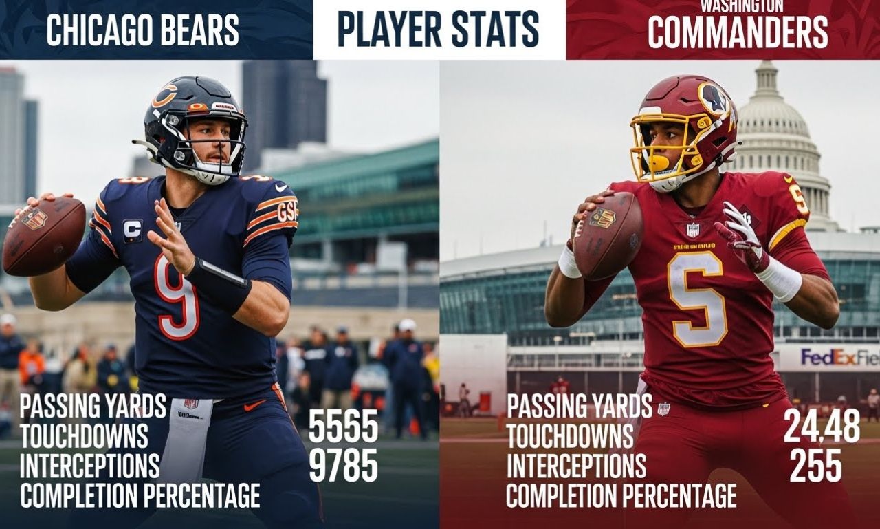 Chicago Bears vs Washington Commanders match player stats