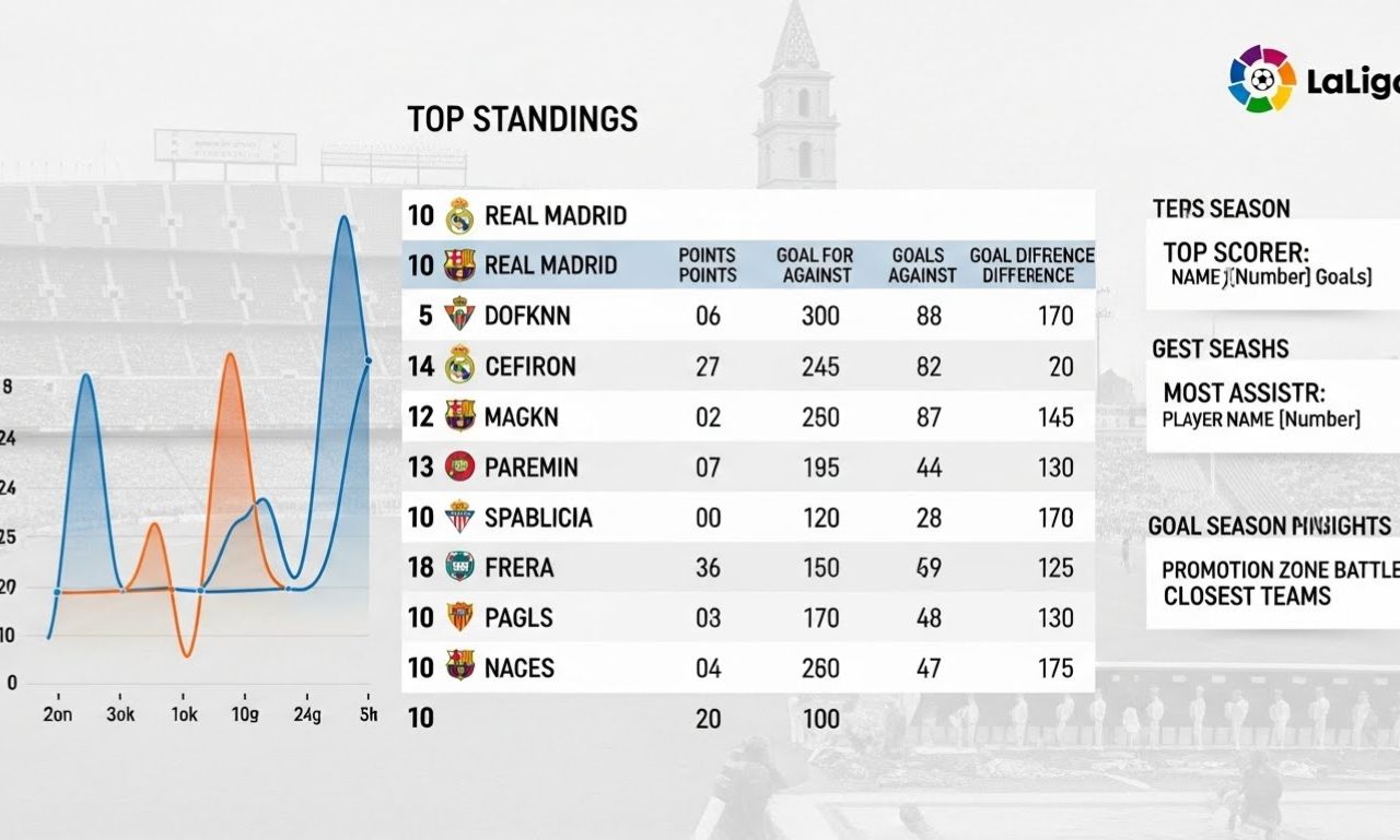 Spanish La Liga standin