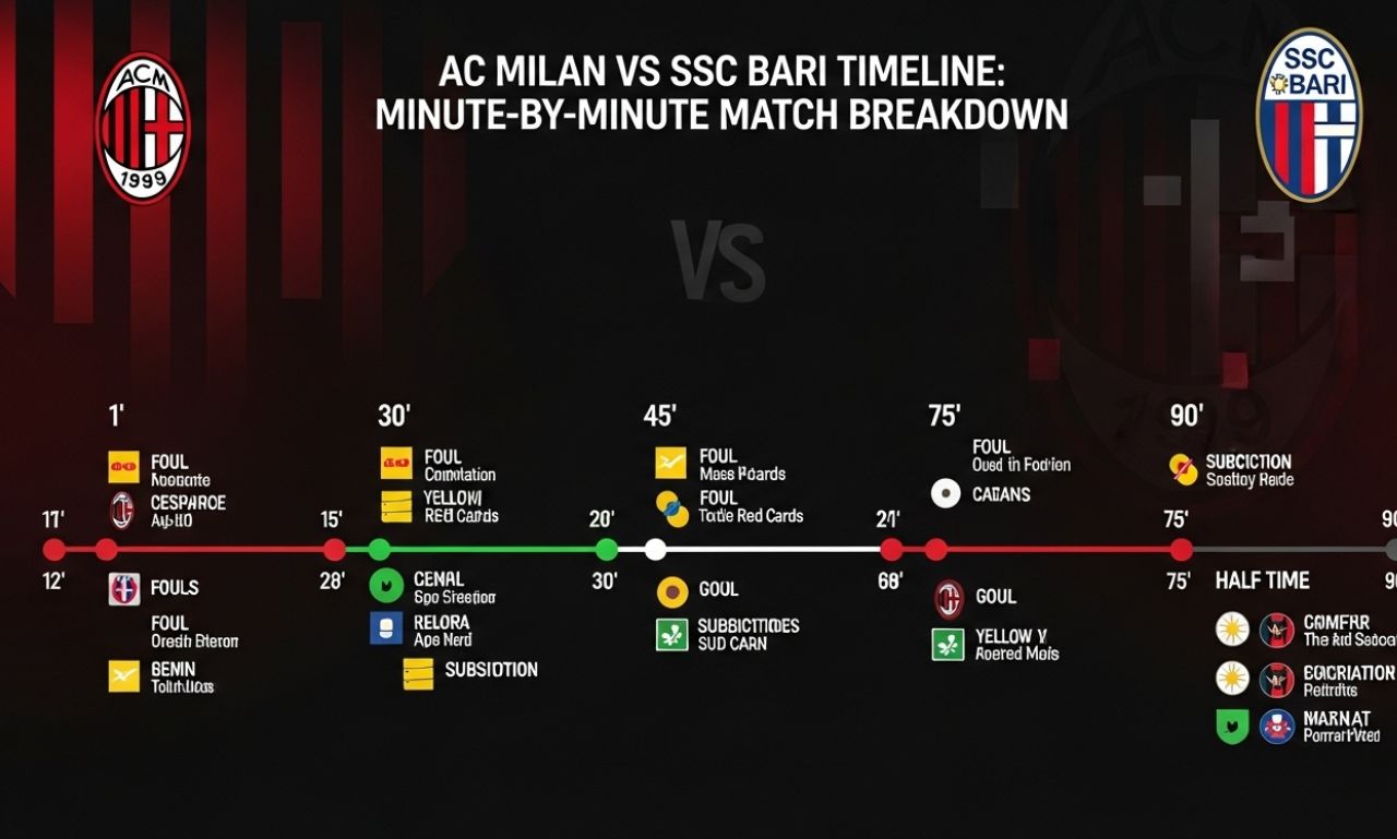 AC Milan vs SSC Bari timeline