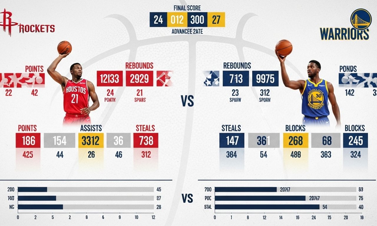 Houston Rockets vs Golden State Warriors match player stats