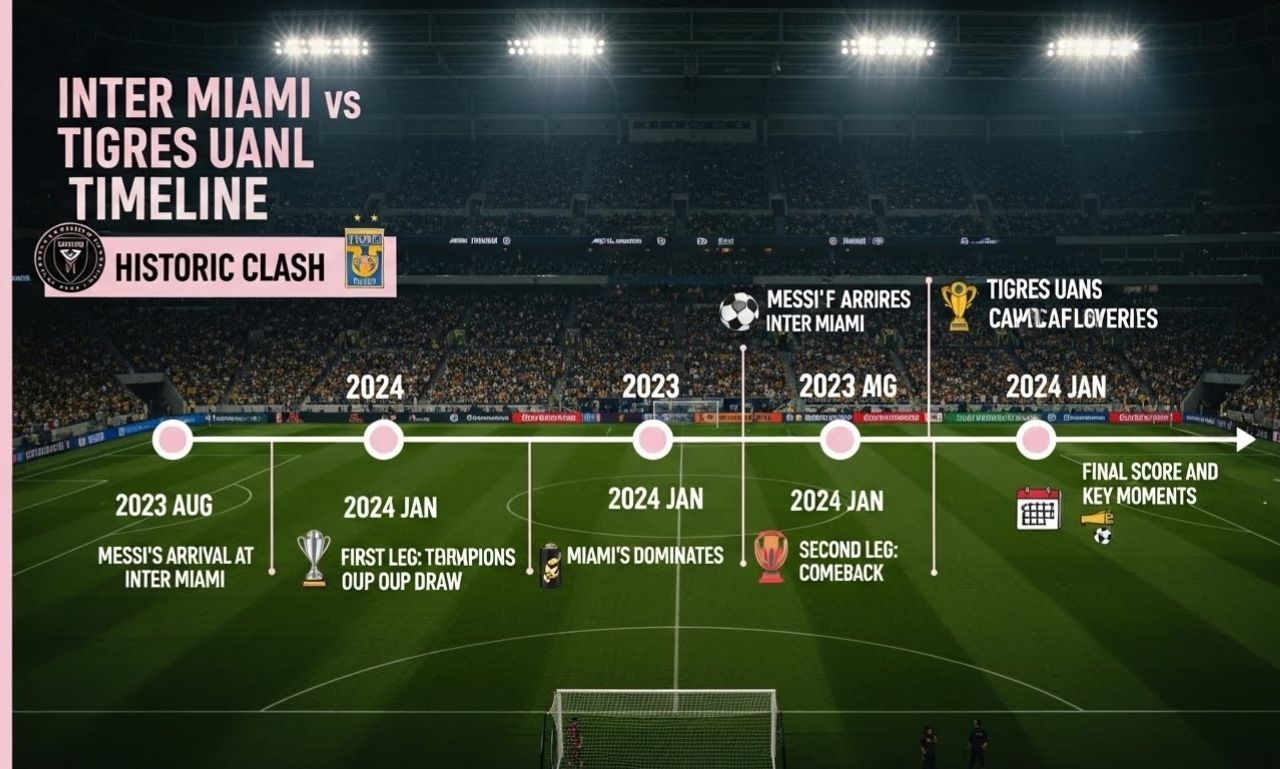 Inter Miami vs Tigres UANL timeline