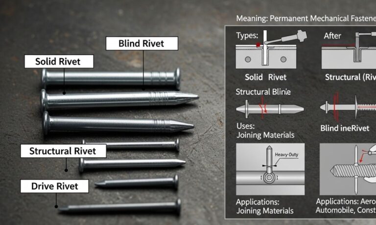 Rivet Definition: Meaning, Types, Uses, and Applications Explained