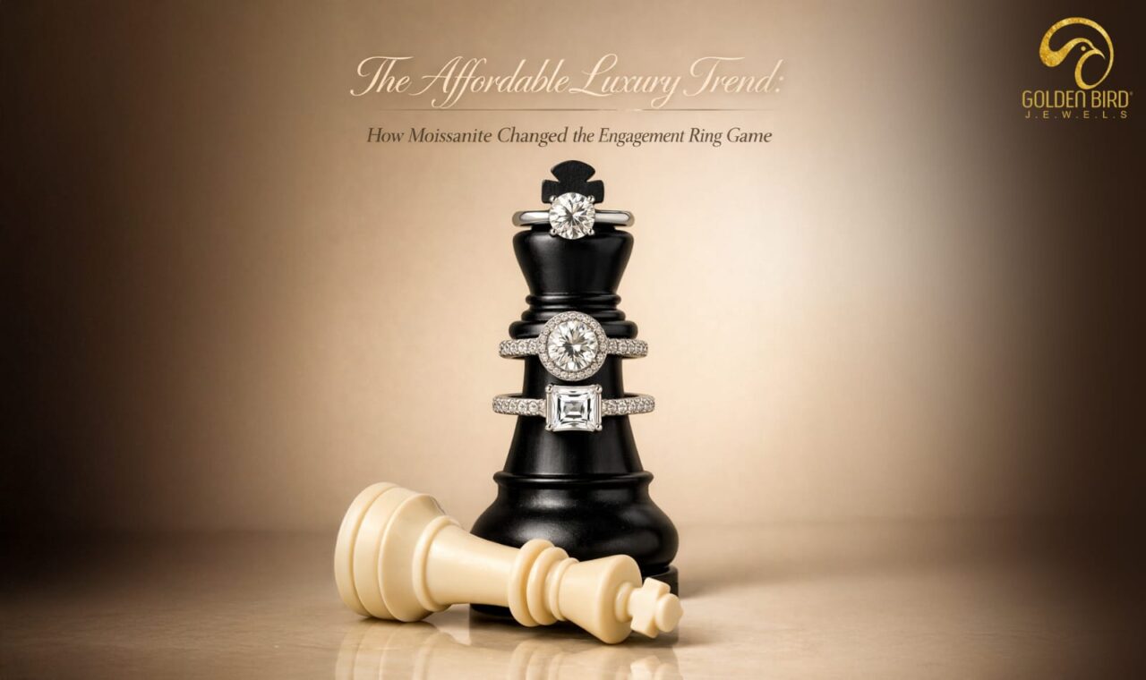 moissanite engagement ring