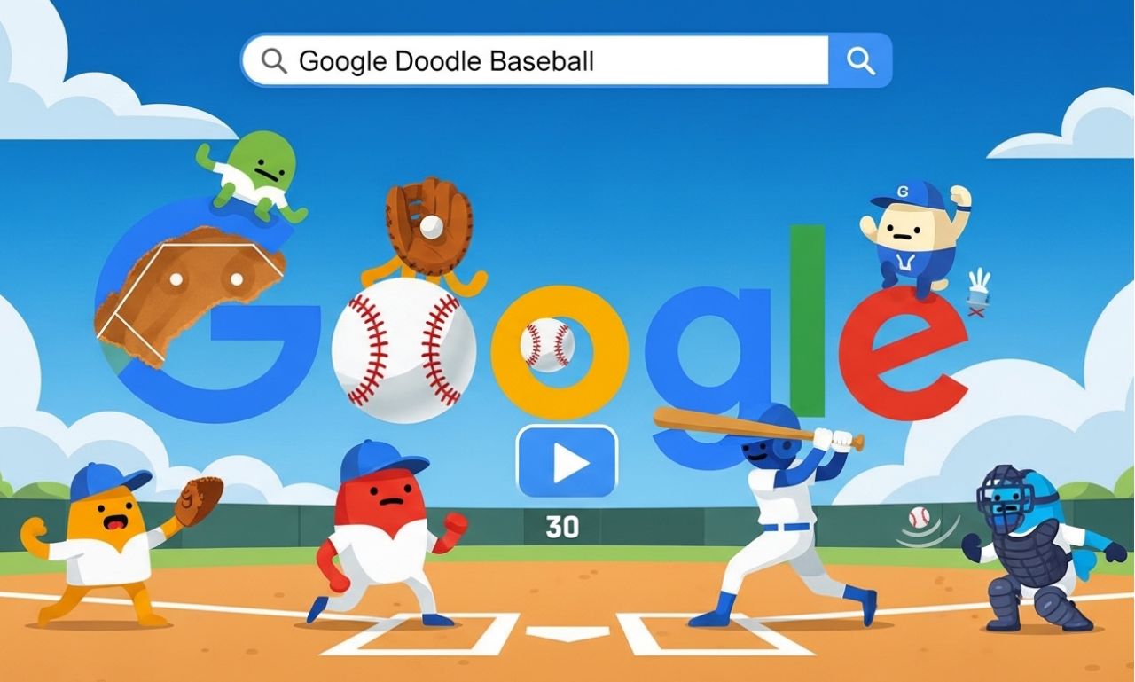Google Doodle Baseball