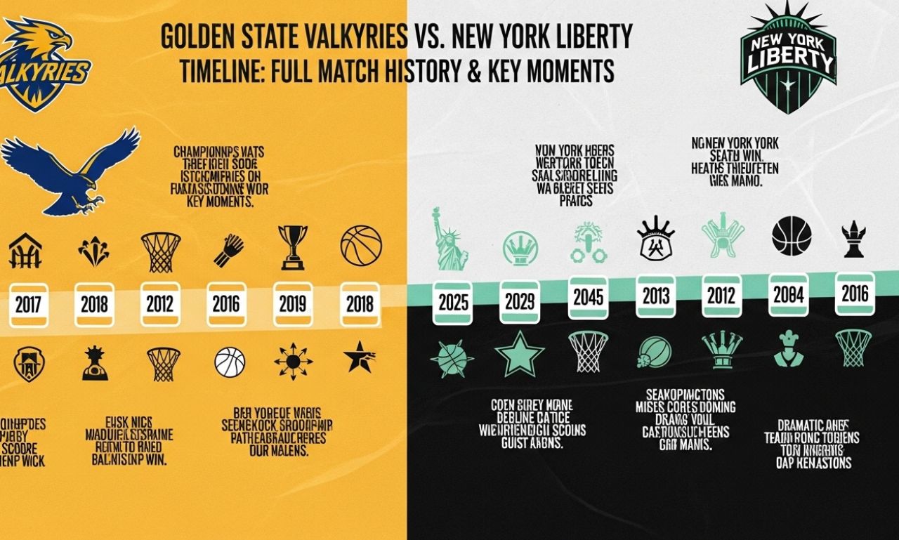 Golden State Valkyries vs New York Liberty Timeline